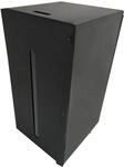 FIREFIX 832 Pelletbox mit Rollen und Tankdeckel, schwarz beschichtet