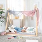 roba Tipibett 70 x 140 cm in Zeltform - Kinderbett nach Montessori Prinzip - FSC