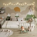 VitaliSpa Bodenbett Minno 140x200 cm, Montessori Kinderbett aus Metall mit