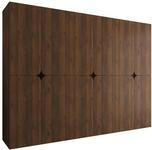 Mirjan24 Kleiderschrank Kinku 270 mit 12 T&uuml;ren (Nuss Warmia) |...
