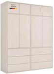 Kleiderschrank beige Robe 180x234 cm Made in Germany Schrank deckenhoch | mokebo