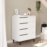 [en.casa] Kommode Vesanto Schubladenschrank Sideboard mit 4 Schubladen