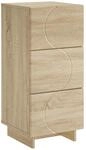 vidaXL Sideboard Sonoma-Eiche 33.5 x 34.5 x 75 cm Holzwerkstoff | Die glatte