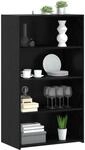 vidaXL Highboard Schwarz Eichen-Optik 70 x 41 x 124 cm Holzwerkstoff