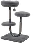 Fudajo Urban Compact 99 cm Kratzbaum grau, U-f&ouml;rmiger Katzenbaum mit...