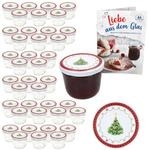MamboCat 40er Set Sturzglas 230 ml mit Twist-Off-Deckel Weihnachtstraum I
