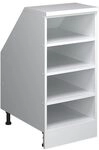 Vicco Dachschr&auml;genschrank Rion, Wei&szlig;/Wei&szlig; | Offener Stauraum &middot; Tiefe 60 cm...