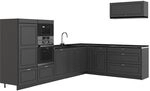 Vicco Eckk&uuml;che Fame-Line, Anthrazit-Gold Landhaus/Anthrazit, 327 x 227 cm | 8...