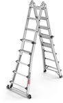 Hailo Master M100 Alu-Multifunktionsleiter 4x5 Stufen bis 150 kg, Silber |...