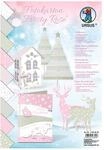 Ursus 11384699 - Fotokarton, Frosty Rose, DIN A4, 300 g/qm, beidseitig bedruckt, 9
