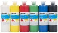 Betzold Fingerfarben 6er-Set, f&uuml;r Kita und Grundschule | Bastelfarbe, Malen,