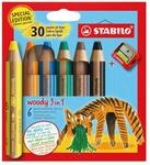 STABILO - Buntstift, Wasserfarbe & Wachsmalkreide - woody 3 in 1 | Jubil&auml;umsedition,