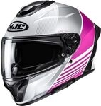 HJC, Integraler Motorradhelm C71 MORIX White Pink MC8, M