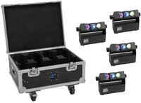 EUROLITE Set 4 x AKKU MBT-3 Spot MK2 + Flightcase mit R&auml;dern und Ladefunktion