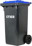 STIER 2-Rad-M&uuml;llgro&szlig;beh&auml;lter, M&uuml;lltonne, Volumen 120 Liter, M&uuml;lleimer,...