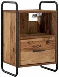 vidaXL H&auml;ngender Nachttisch Altholz 40 x 30 x 60 cm Holzwerkstoff | Bietet viel