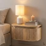 IDIMEX H&auml;ngender Nachttisch CALASIA aus Mangoholz - Natur | 55 x 25 x 35 cm (B...