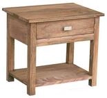 MASSIVMOEBEL24.DE Nachttisch Sheesham braun ge&ouml;lt Nature Brown #91 | 50x35x45...