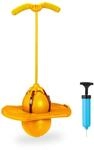 Relaxdays Pogo Ball f&uuml;r Kinder, bis 100 kg, H&uuml;pfspielzeug Outdoor, H&uuml;pfball mit