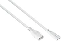 Kabelmeister Euro-Verl&auml;ngerung Stecker C8 an Buchse C7 / Euro 8, wei&szlig;, 0,5m