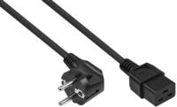 Kabelmeister Netzkabel Schutzkontakt-Stecker Typ E+F (90&deg; gew.) an