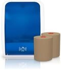 Blanc HYGIENIC COSMOS Sensor-Handtuchspender Blau-Wei&szlig; + 2 ECO-Rollen |...