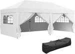 Outsunny Pavillon ca. 6x3m Stabil Winterfest Faltzelt UV Schutz Wei&szlig; |...