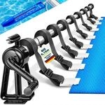 tillvex&reg; Pool Aufroller Premium 1,05-6,15 m inkl. Thermometer & B&auml;nder 