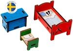 Pippi Puppenhaus Schlafzimmer M&ouml;bel &ndash; Offizielles Pippi Langstrumpf...