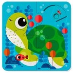 Chicco Interaktives Puzzle f&uuml;r Kinder ab 1 Jahr, Set 4 Puzzles mit 4 Teilen