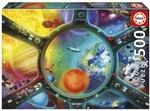 Educa - Puzzle 500 Teile f&uuml;r Erwachsene | Ausflug in den Weltraum, Ma&szlig;e: 48 x 34