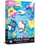 Trefl - Puzzle 1000 Teile, Summer Vibes, Premium Plus, Hello Kitty | F&uuml;r Kinder und