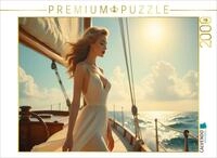 Puzzle &middot; Windgefl&uuml;ster der Verlockung | Eine Frau, ein Segel und das offene...