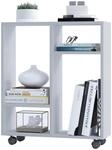 VCM Holz Nischenschrank Regal Rollen Nischenregal Beistelltisch Raumteiler...