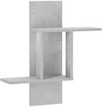 vidaXL Wandregal Betongrau 59 x 17 x 63 cm Holzwerkstoff | Dieses Regal ist aus