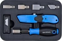 SW-Stahl 94860L Schaber- und Messersatz, 27-teilig, f&uuml;r Glas & Keramik | Schaberset