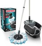 Leifheit Wischmopp-Set CLEAN Twist Disc Mop Ergo, Black-Diamond-Design |...
