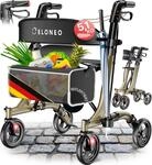 ELONEO Rollator faltbar und leicht mit Sitz - ultraleicht (5,1kg),