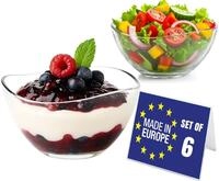 Premium Glas Dessertschalen 6er Set, 310ml BLEI FREI Dessertgl&auml;ser, Stabelbare