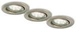 BRILONER - 3er Set LED Einbaustrahler 230V, Deckenspots, LED Spots, Einbauspots LED,