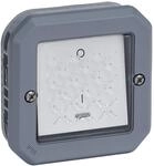 LEGRAND, Plexo New Feuchtraum-2-poliger Aufputz-Ausschalter mit Kontrollfunktion,