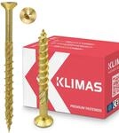 KLIMAS Holzschrauben Torx - Spanplattenschrauben Gelb - Senkkopfschrauben -