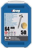 KREG Pocket-Hole Linsenkopfschraube 64 mm 50 Stk (SML-C250-50) Vierkantantrieb