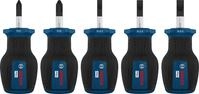 Bosch 5x PRO Stubby-Schraubendreher-Set PH/SL, 5-tlg. (Zubeh&ouml;r Handwerkzeug)