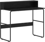 vidaXL Schreibtisch mit Stauraum Schwarz Eichen-Optik 100 x 50 x 91 cm