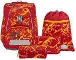 Step by Step Schulranzen-Set Space &bdquo;Dragon Toro 5-TLG, rot-orange, 20L 