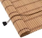 vidaXL Rollo mit Vorh&auml;ngen Natur 140 x 220 cm Bambus, Moderne, rechteckige