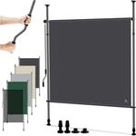 KESSER&reg; Klemmmarkise 120x310 cm, Garten Balkon Sichtschutz wetterfest, Wind- &