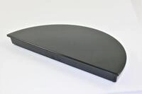Schneider 1/2 Tortenplatte schwarz, Kunststoff Melamin 32x16cm