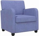 vidaXL Sessel Jeans blau Stoff